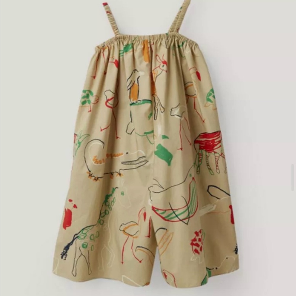 COS Cotton Jumpsuit/dress
Playful in colour and print. 

.